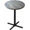 Holland Bar Stool Co 42" Tall In/Outdoor All-Season Table, 36" dia. Greystone Top OD211-3042BWOD36RGryStn - alternate 1